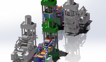 工場環境-旭弘磁材-成形150トン油圧プレス
